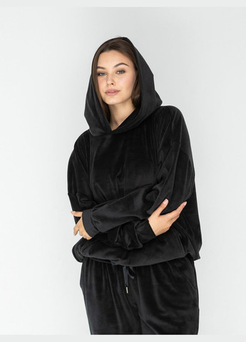 Костюм женский спортивный плюш на меху худи и брюки (синий) GorLin (306812707)