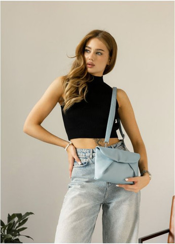 Женская сумка кроссбоди из экокожи Голубая (1122023417) Sambag (360965657)