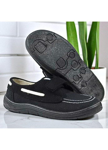 Текстильні топ-сайдери шкільні туфлі мокасини на липучці для хлопчика до школи на змінку Валді Waldi (352538985)