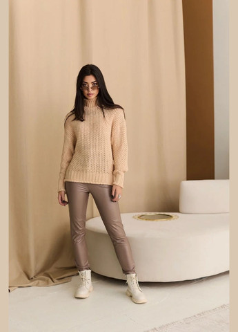 Кавовий демісезонний светр пуловер Seventeen