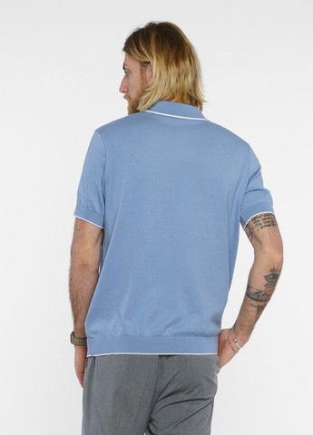 Голубой футболка-поло мужское голубое для мужчин Arber
