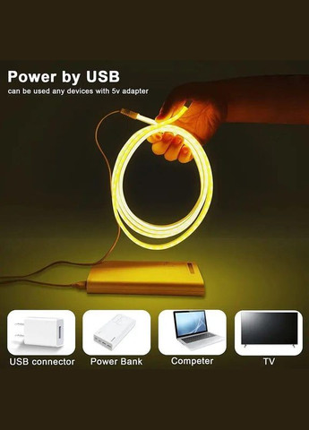 Стрічка світлодіодна водонепроникна гнучка 2 м 4500 К натуральний білий No Brand (365287981)