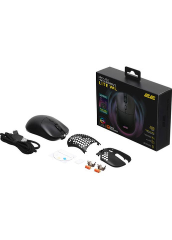 Мышь HyperDrive Lite WL RGB Black (2E-MGHDL-WL-BK) 2E Gaming (322907897)