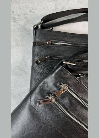 Сумка кожаная мужская функциональная черная NIUNIU (296662346)