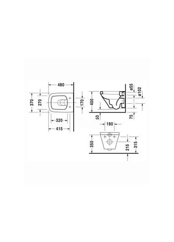 Підвісний унітаз DURASTYLE Duravit (401883607)
