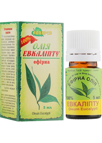 Ефірна олія "Евкаліпту" 10ml (301967-65439) Адверсо (368645377)