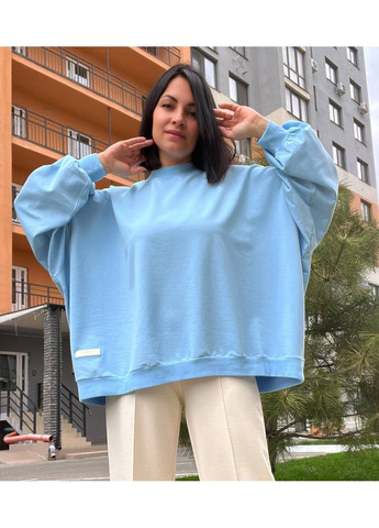 Костюм жіночий MY CITY 3044-8286 світшот широкий оверсайз та брюки палаццо зі стрілкою No Brand (313453266)