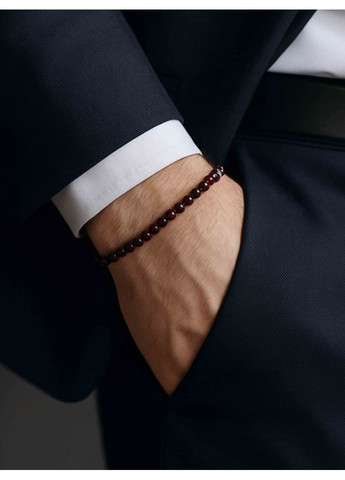 Чоловічий браслет із гранату 4676 LeBijou (367580047)