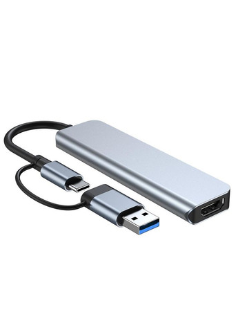 Док-станція 5-в-1 з портом USB 3.0 Порти USB2.0 Пристрій для читання карток SD/TF Ultra Без бренду GM No Brand (322704353)