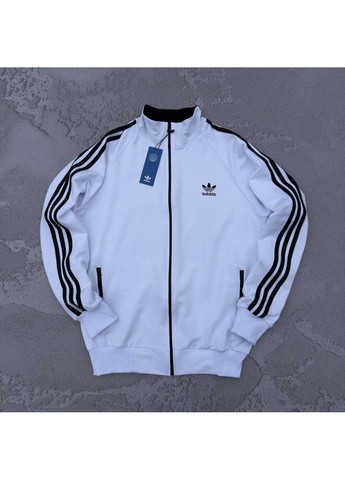 Спортивна кофта Adidas з лампасом на блискавці весна-осінь чоловіча та жіноча No Brand зіпка (361162143)