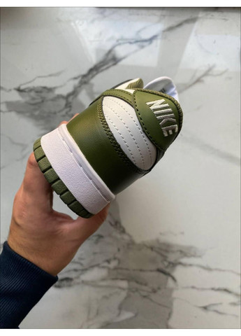 КРОССОВКИ ЖЕНСКИЕ NIKE DUNK LOW MEDIUM OLIVE НАЙК СБ ДАНК No Brand белые демисезоны (367168927)