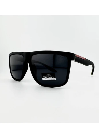 Сонцезахисні Окуляри-Wayfarer GW5063 C.02P Поляризаційні Чорні Чоловічі Grey WOLF (395923658)