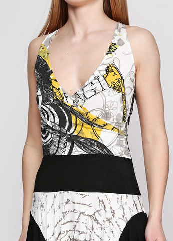 Черно-белое повседневный платье голубой OVS