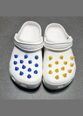 Джибитсы на кроксы Jibbitz "Шипы" / Украшения значки на обувь 26 шт. разные цвета UA3D (303356190)