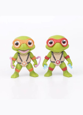 Черепашки ниндзя фигурки Леонардо Рафаэль Микеланджело Донателло набор фигурок Ninja Turtles 4шт 7,5см Shantou (280258015)