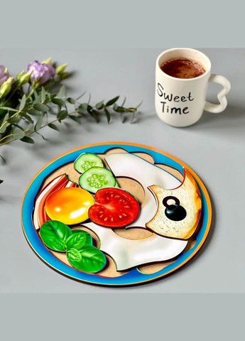 Деревянный пазлсортер "Завтрак" (ПСД137) PSD137 Ubumblebees (304770326)