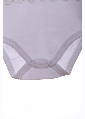 Боді з коротким рукавом для дівчинки з Серцем біла бавовна MiniPapi 62 см (37524) BABYKROHA (315423605)