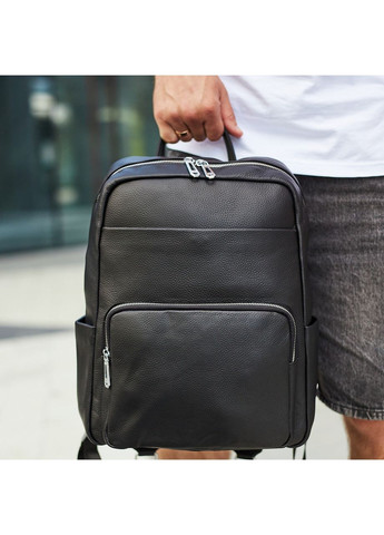 Чоловічий шкіряний рюкзак для поїздок та відпочинку 30х40х16, сумка наплічна 59331, чорна Tiding Bag (369155173)