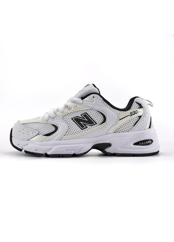 Чорні Осінні кросівки чоловічі new balance 530 white black logo v2 нью беланс 530 No Brand