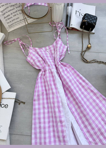 Летний женский женский сарафан Україна в клеточку