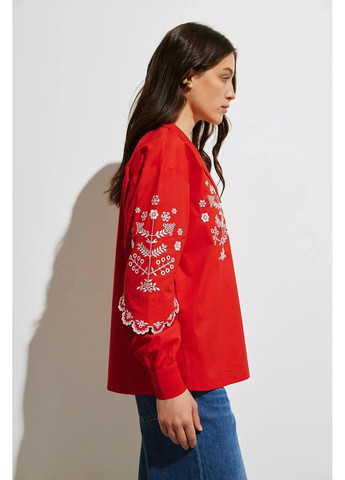 Сорочка з вишивкою, колір Червоний Rica Mare (367831706)