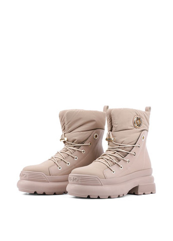 Зимние женские ботинки sf3119 tx349 s1644 бежевая кожа Liu Jo