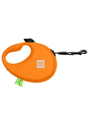 Повідок для собак R-leash з контейнером для пакетів M до 20 кг 5 м помаранчевий (26284) WAUDOG R-leash з контейнером для пакетів M до 20 кг 5 м п (366691068)