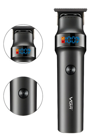 Машинка для стрижки волос — аккумуляторная, тихая работа, точная регулировка VGR V‑991 (348059034)