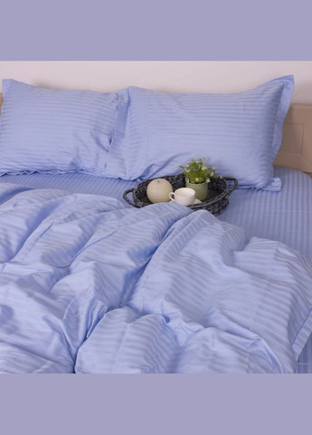 Семейный комплект Постельного белья Страйп Сатин Lilac 200х220 Vital-Textile SPs-7 (331013317)