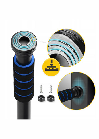 Турнік розсувний Basic 61.5-100 см Black/Blue () 4FIZJO P-5905973402705 (324264769)