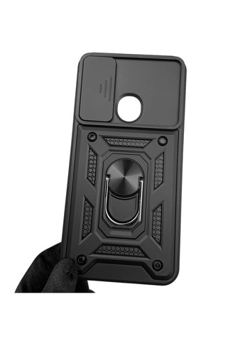 Чохол для Blade L220 броньований з кільцем зі шторкою на зте блейд л220 чорний rg1 ZTE (366019620)