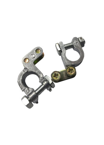 Клеми акумуляторні (набір «плюс» і «мінус») автомобільні срібний (R051633) Icar (368833844)