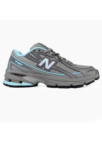 Сірі Осінні кросівки чоловічі new balance 740 grey blue нью беланс 740 No Brand