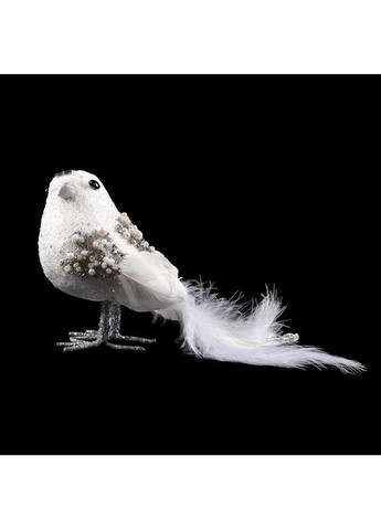 Іграшка на ялинку Біла пташка 974958 20 см біла Yes (369339176)