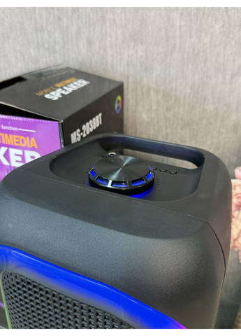 Портативна акустика-валіза MS-2039BT 50 Вт з Bluetooth, FM-радіо, USB, SD, світломузкою й акумулятором Lucky Day Shop (361242498)