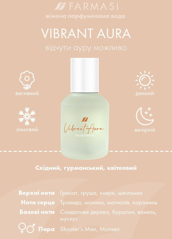 Женская парфюмерная вода Vibrant Aura 50 мл Farmasi (282934772)