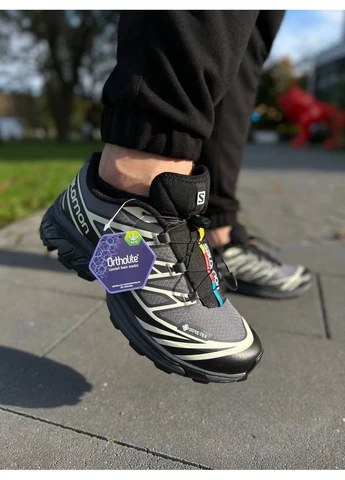 КРОСІВКИ ЖІНОЧІ SALOMON XT-6 EXPANSE GREY BLACK WHITE САЛОМОН ХТ 6 БІЛІ No Brand білі демісезони (391936696)