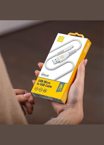 Кабель Kevlar USB - micro USB (M/M), 1.2 м, (8886668686266) Luxe Cube (336959137)
