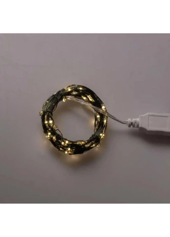 Гірлянда роса 10 метрів USB на 100 led світлодіодів крапля на зеленому дроті USB100L10MGY Garlando (396559100)