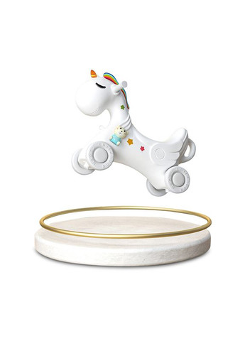 Дитячий кінь-качалка Музичний 78х36х46 см Білий (1348446616) No Brand (368713840)