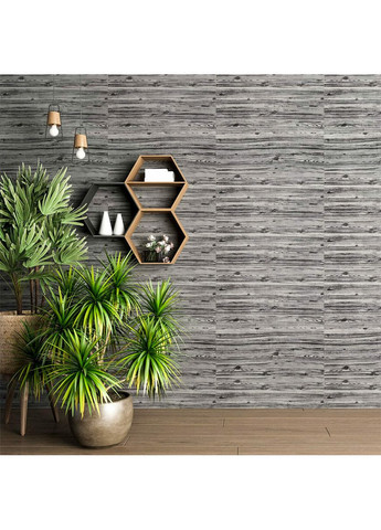 Самоклеящаяся 3D панель под дерево цвета зебры 2800x700x3мм SW-00001769 Sticker Wall (362095100)