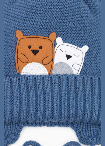 Комплект шапка + шарф для хлопчика колір синій ЦБ-00263005 Yuki (307793790)