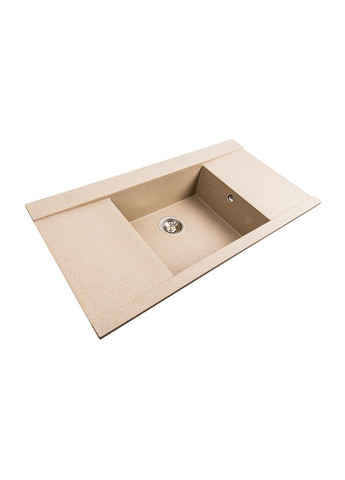 Гранітна мийка для кухні 9651 ATLAS матова (сафарі) Platinum (269793684)