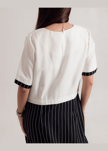 Черно-белое кэжуал платье женское черно-белое Phardi