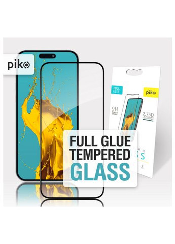 Стекло защитное (1283126575273) Piko Full Glue Apple iPhone 15 (366658046)