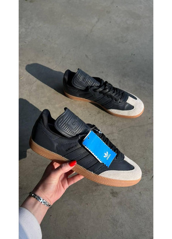 Черные демисезонные кроссовки мужские adidas pharrell williams x samba humanrace адидас No Brand