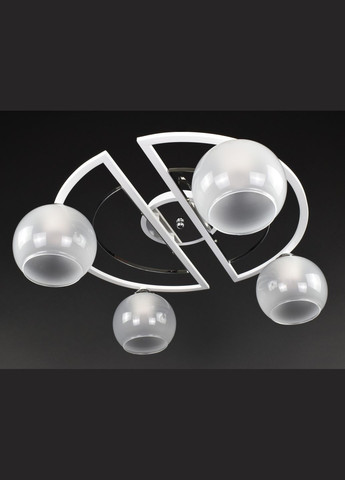 Люстра стельова на 4 лампочки 27412 Білий 19х58х58 см. Sunnysky (364490739)