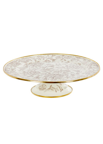 Тортівниця емальована "BIRD" з кришкою на ніжці, 30 см Elmani (360400567)