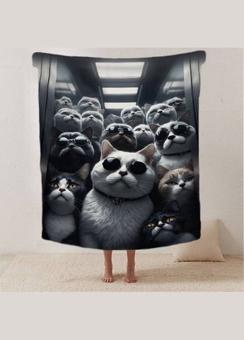 Плед 3D Котяча Мафія 12334 135х160 см FlexDress (364492564)