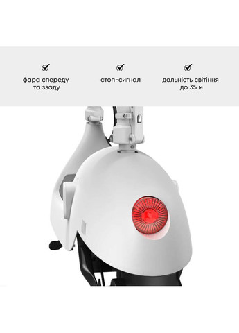 Электросамокат с сиденьем White 10', 350(900)W, 25Km/h, 10.4Ah, 55Km, 20%, NFC, App.29kg (EA10C-W) OKAI Ceetle PRO EA10C (372682211)